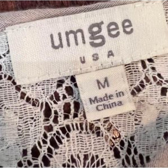 Umgee mocha and lace boho dress size medium - Picture 9 of 10